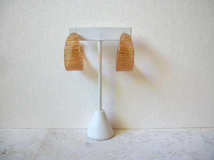 Retro Golden Apricot Hoop Earrings 63020