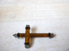 Vintage Tortoiseshell Crucifix Pendant 63020