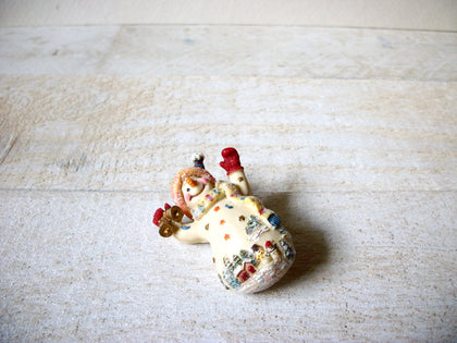 Vintage Resin Snowman Brooch 62620