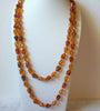 Vintage Amber Toned Necklace 63020