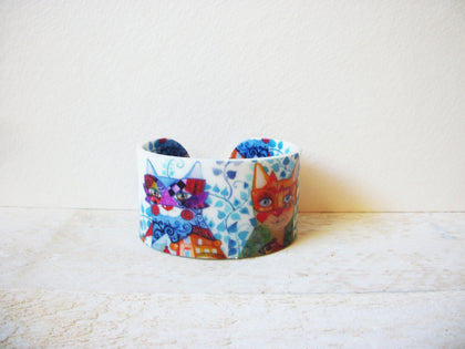 Cat Colorful Cuff Bracelet, Simple Minimalist Tortoise Bracelet, Tortoiseshell Cuff, Tortoise Shell Cuff Bangle, Acetate Cuff 70120