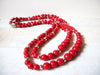 Retro 1970s Red Necklace 70320