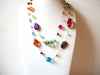 Vintage Colorful Glass Necklace 70320