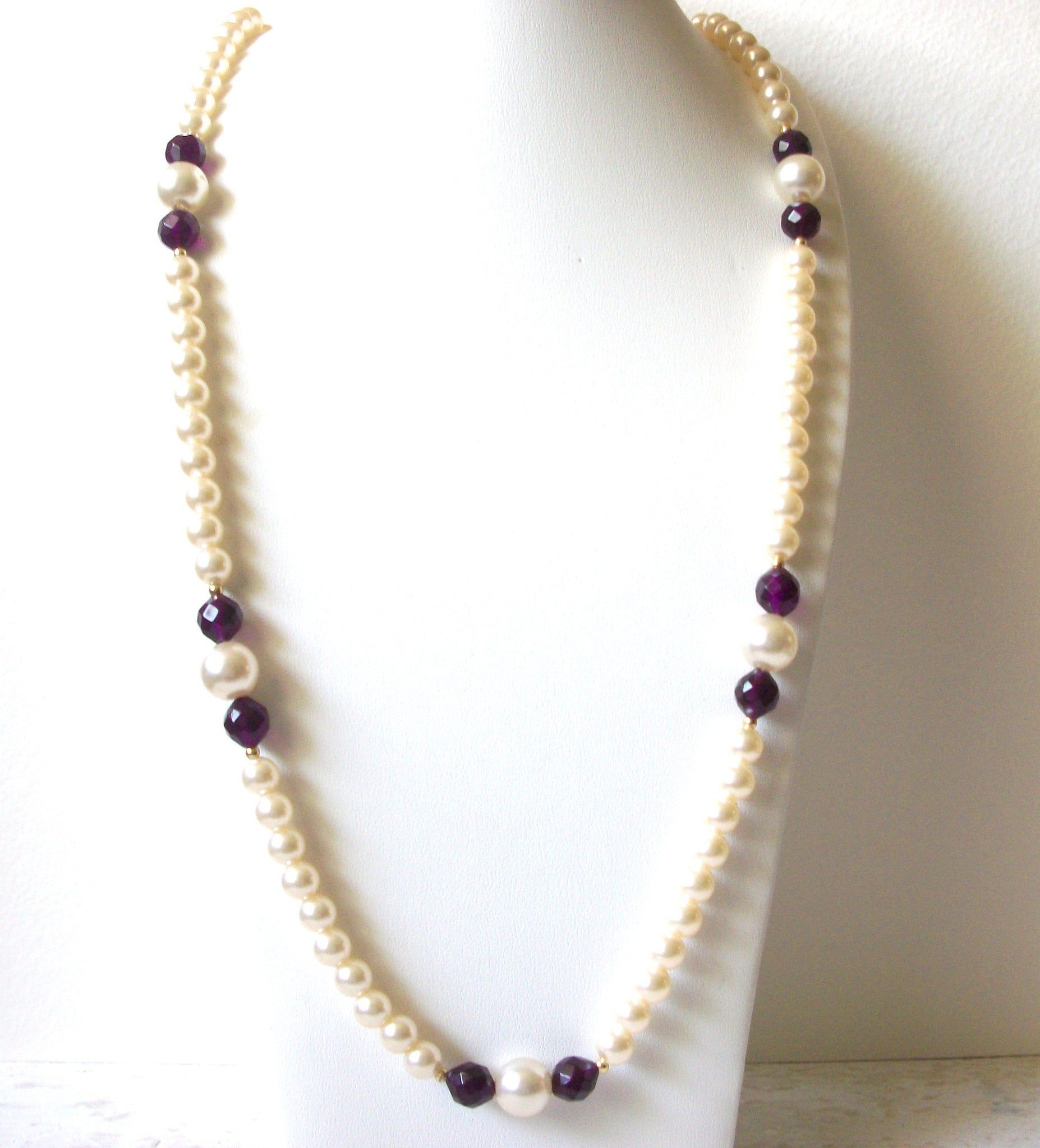 Retro Faux Pearl Necklace 70420