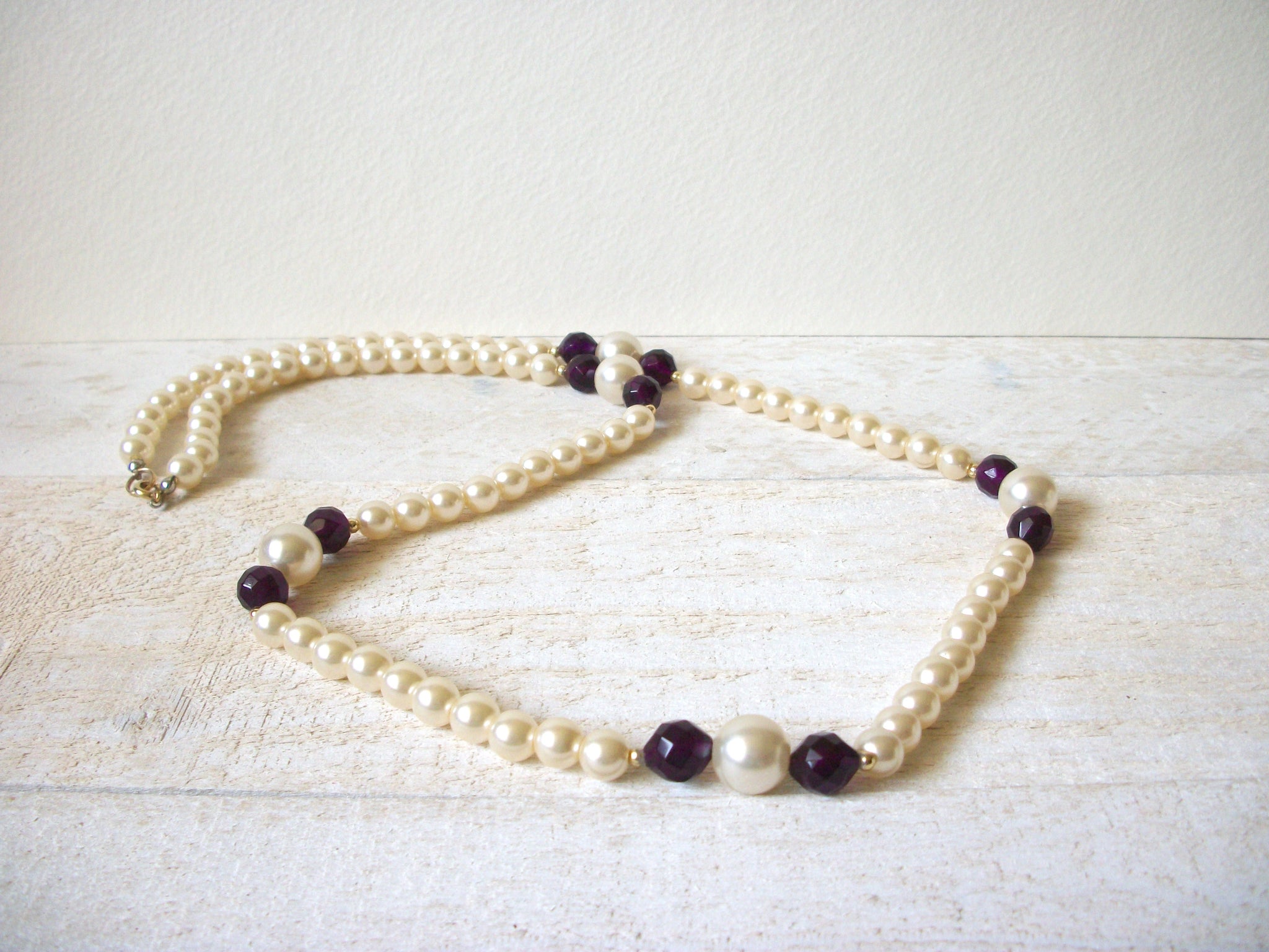 Retro Faux Pearl Necklace 70420