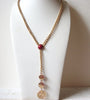 MONET Retro Red Gold Necklace 70420