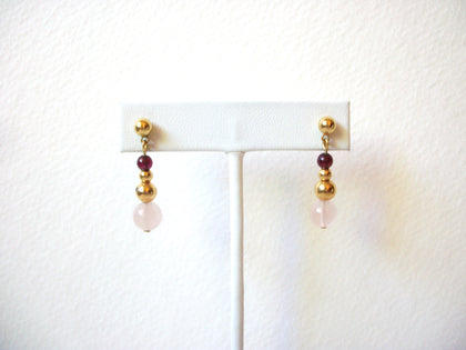 Vintage Rose Quartz Earrings 70520