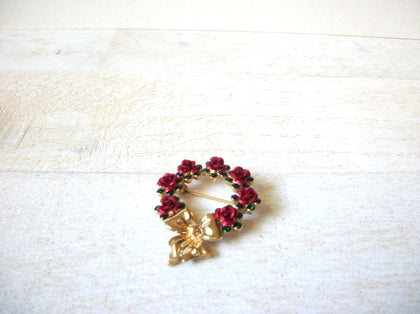 Vintage 1980s AVON Red Rose Brooch 70520