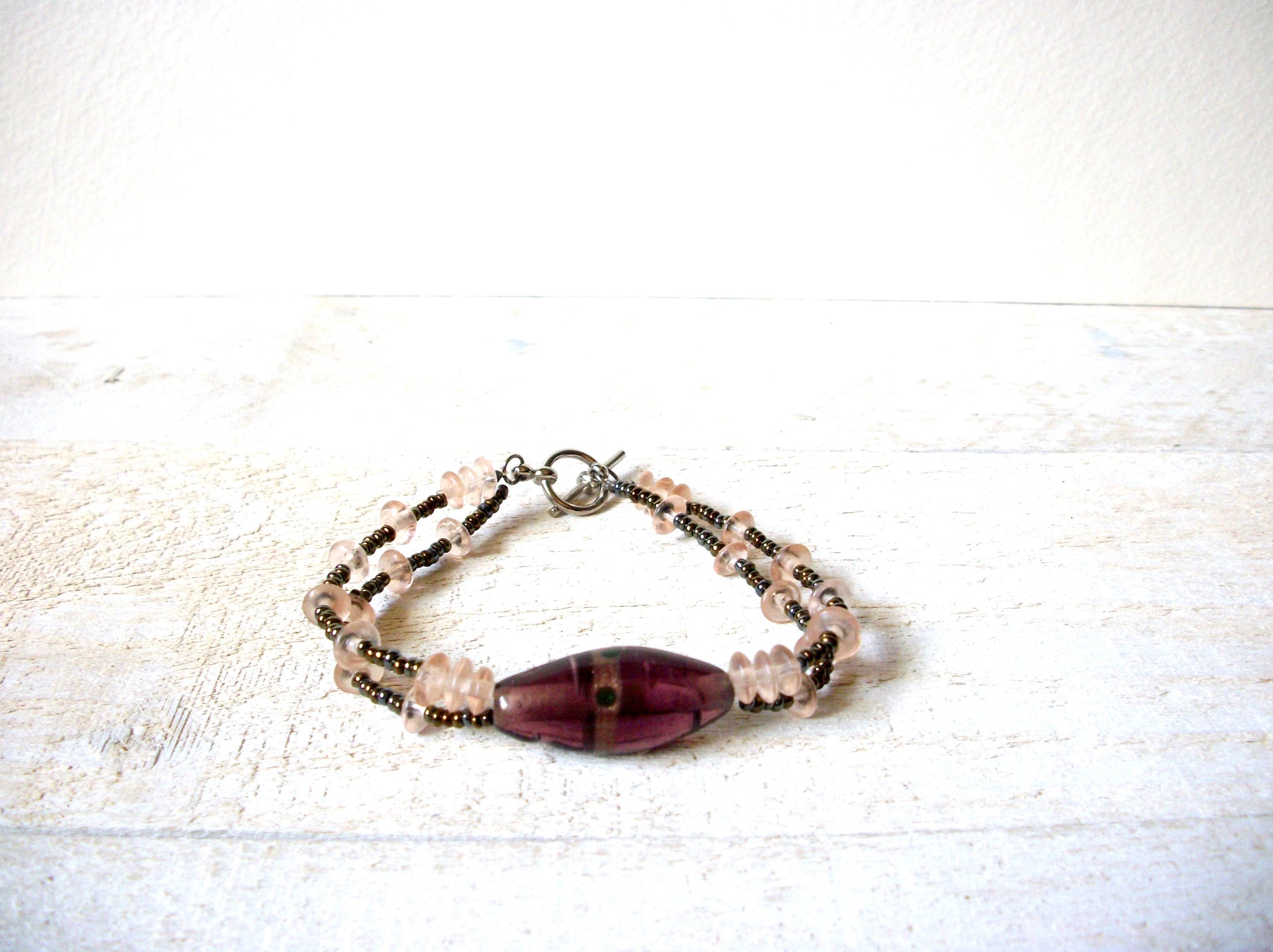 Hand Made Foil Glass Quartz Bracelet 70520