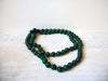 Vintage Green Glass Necklace 71218D