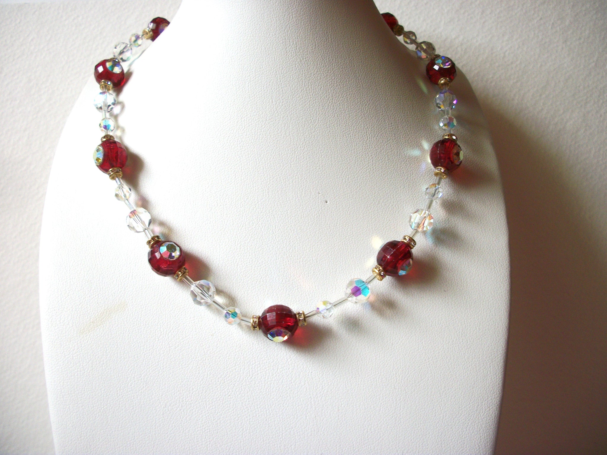 Vintage Glass Crystal Necklace 70620