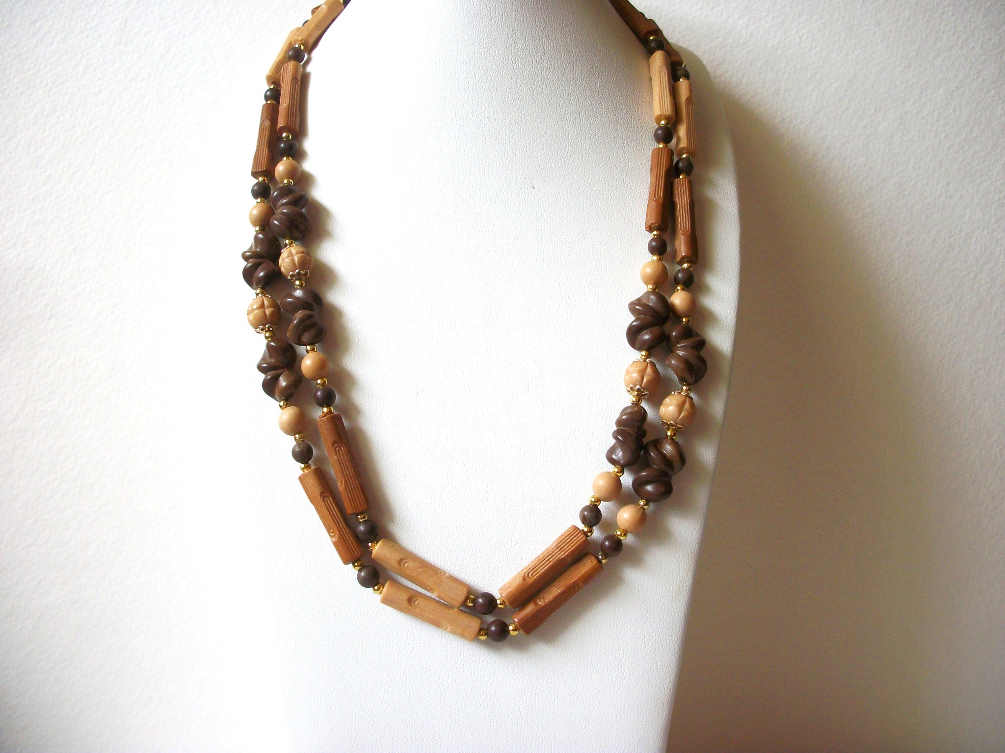 BOHO Bohemian Organic Wood Necklace 70620