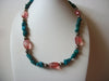 BOHO Bohemian Turquoise Stones Glass Necklace 70720