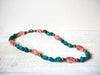 BOHO Bohemian Turquoise Stones Glass Necklace 70720