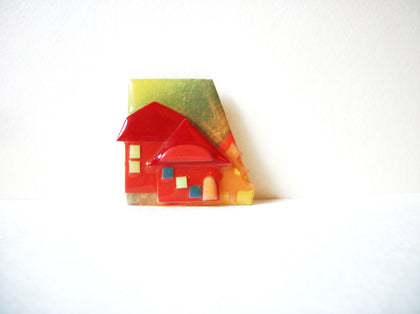 Vintage House Pins By Lucinda. Bold Colors House Pin 71218T