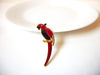 Vintage Enameled Rhinestones Bird Brooch 71218T