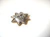 Vintage JJ Distressed Metal Sub Brooch Pin 71218T