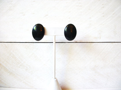 Retro 1970s Black Earrings 70720