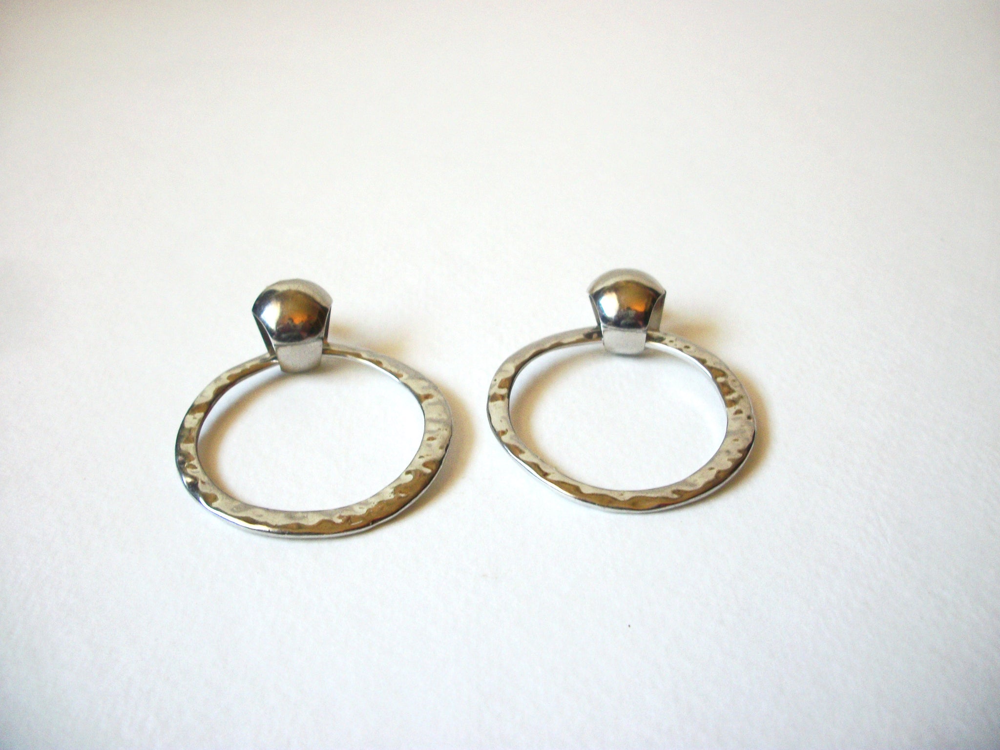 Retro 1970s Doorknocker Earrings 70720