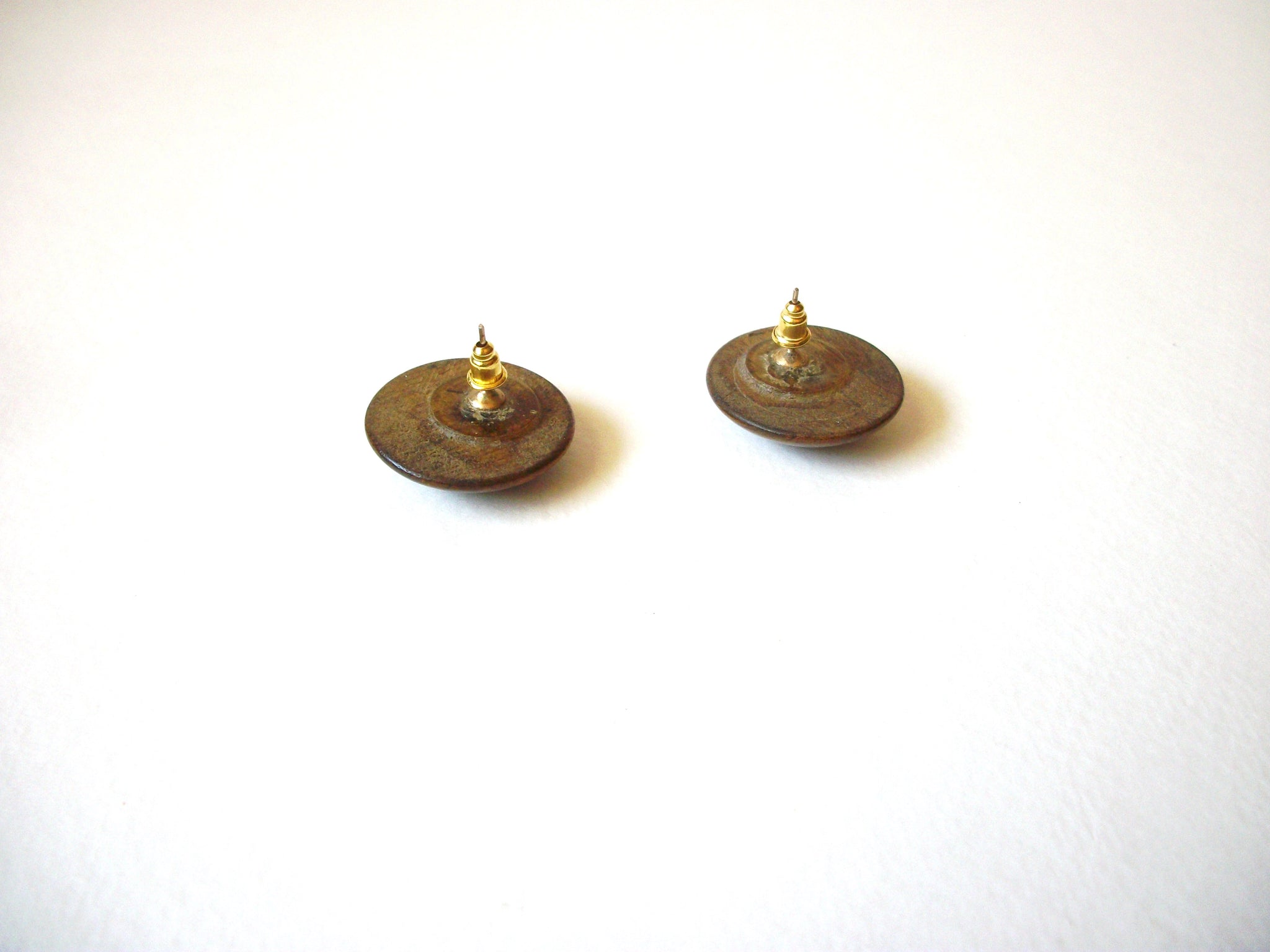 Vintage Flower Wood Earrings 70720