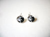 Halloween Black White Cat Earrings 70720