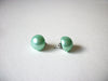 Small Vintage Mint Green Stud Earrings 70720