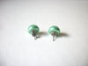 Small Vintage Mint Green Stud Earrings 70720