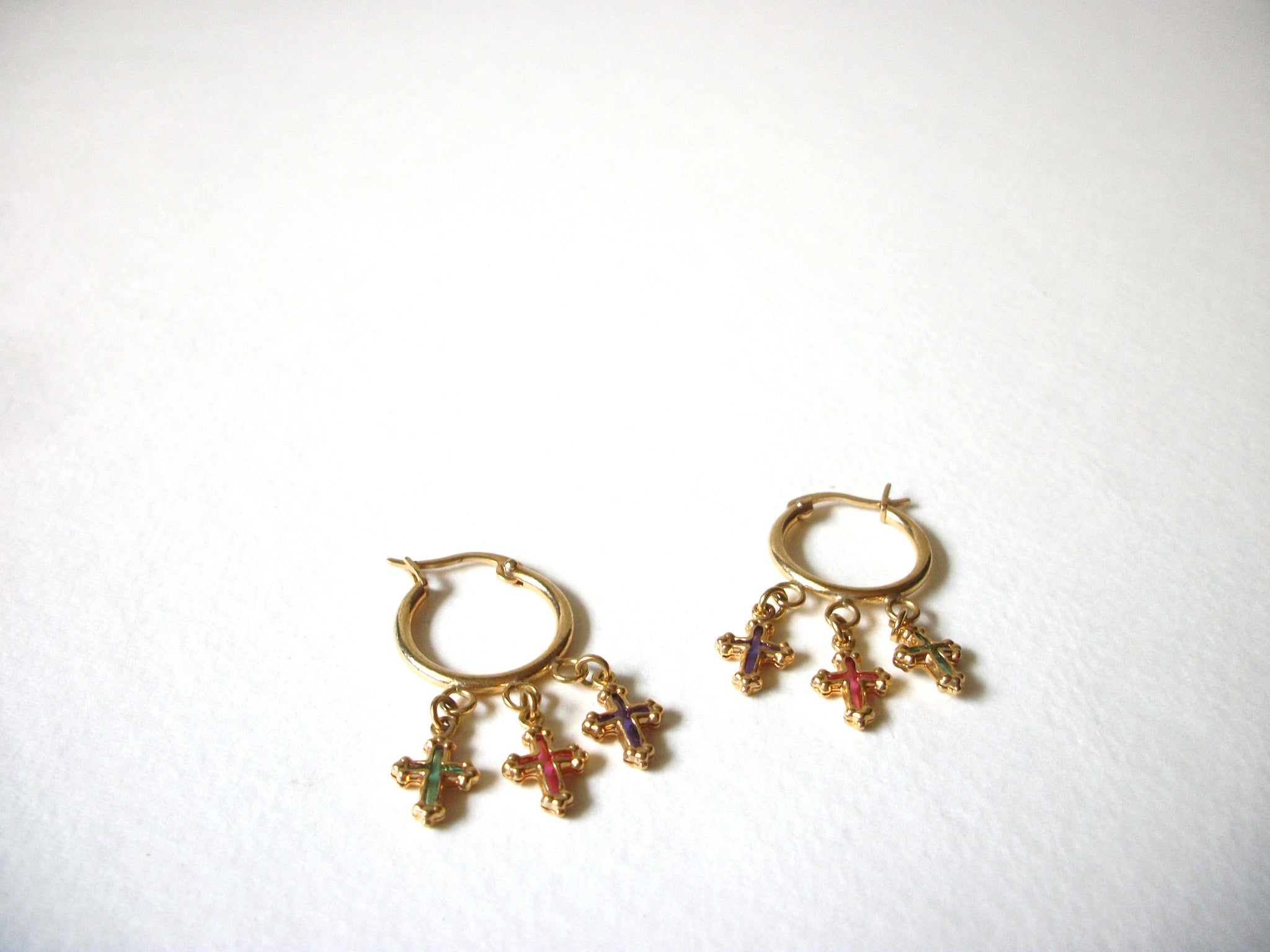 Retro Gold Toned Earrings 70820