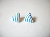 Retro White Blue Earrings 70820