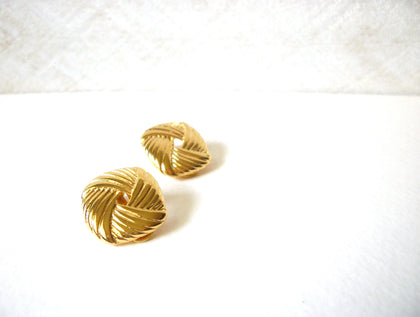 Retro Knotted Gold Earrings 70820