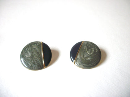 1970s Retro Sage Earrings 70820