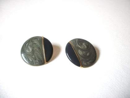 1970s Retro Sage Earrings 70820