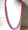 Retro Violet Purple Silk Necklace 70820