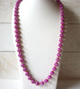 Retro Violet Purple Silk Necklace 70820