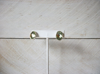 Retro Green Glass Earrings 70920