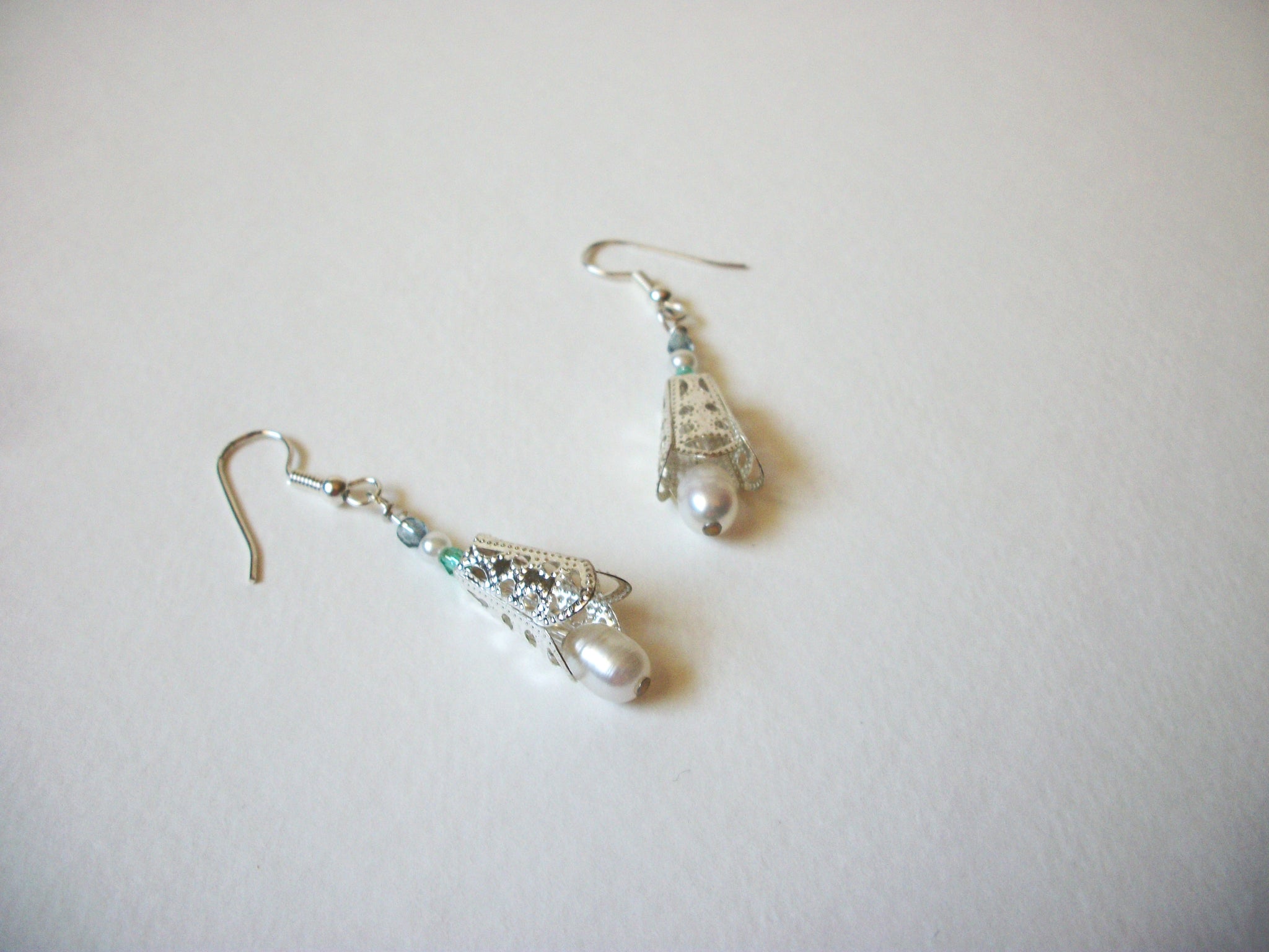 Bohemian Glass Pearl Earrings 71020