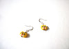 Vintage Cat Glass Earrings 71020