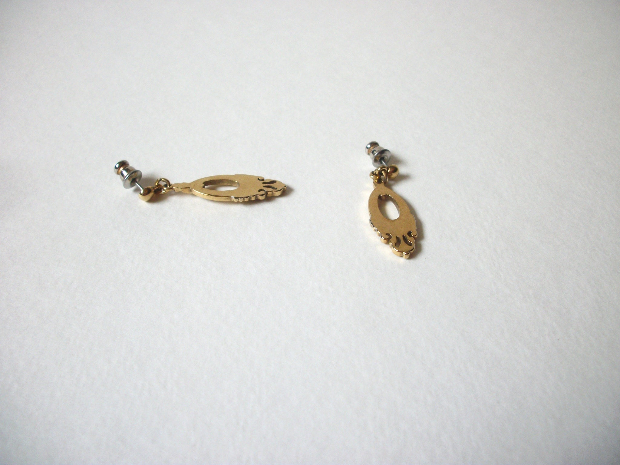 Vintage Bohemian Gold Toned Earrings 71020