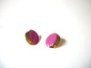 Retro Gold Dark Altrosa Pink Earrings 71020