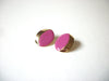 Retro Gold Dark Altrosa Pink Earrings 71020