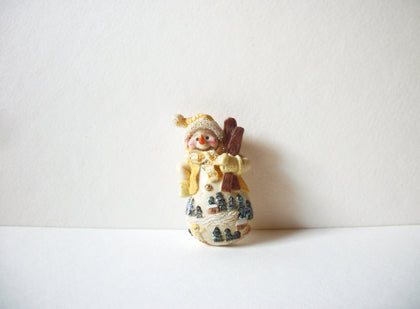 Vintage Snowman Brooch 71020