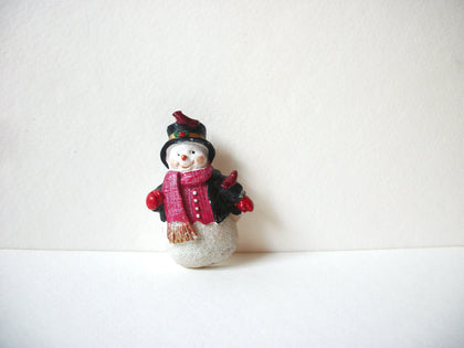 Vintage Snowman Brooch 71020