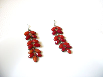 Retro Red Paprika Dangle Earrings 101020 AS  IS