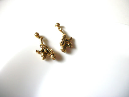 Vintage Witch Broomstick Earrings 71020