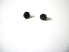 Vintage Black Glass Earrings 71020