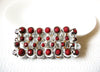 Retro Silver Red Chunky Bracelet 101020