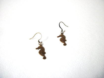 Vintage Brass Seahorse Earrings 71020