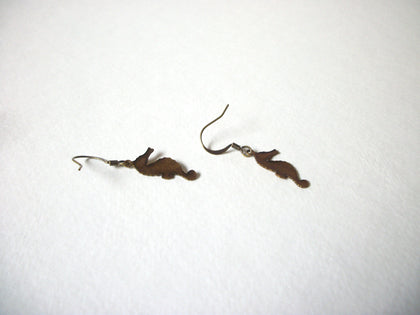 Vintage Brass Seahorse Earrings 71020