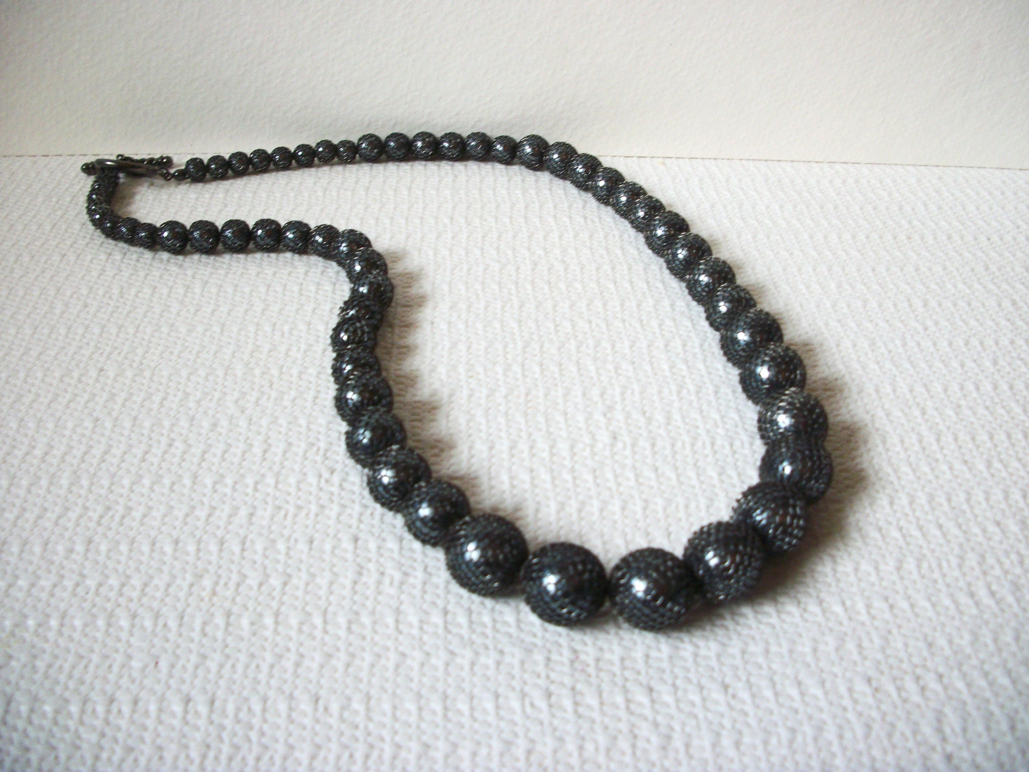 Vintage Gray Silver Necklace 101020