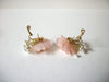 Vintage Lucite Pearl Spray Earrings 71120